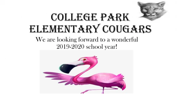 College Park Elementary cougars