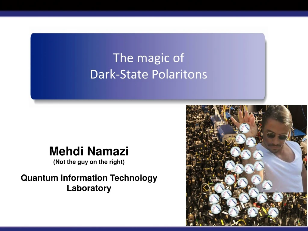 the magic of dark state polaritons