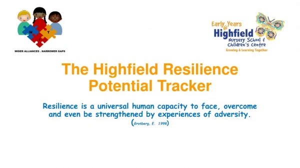 The Highfield Resilience Potential Tracker