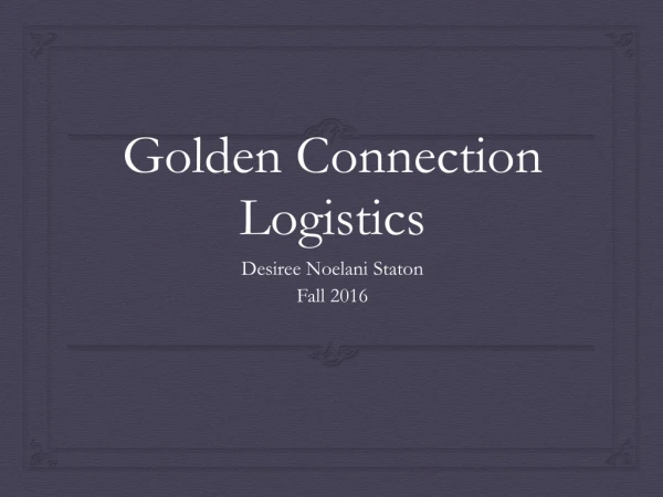 Golden Connection Logistics