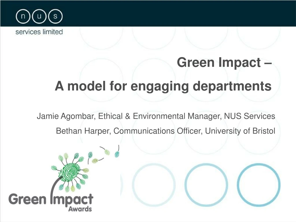 green impact a model for engaging departments