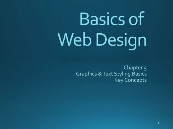 Basics of Web Design