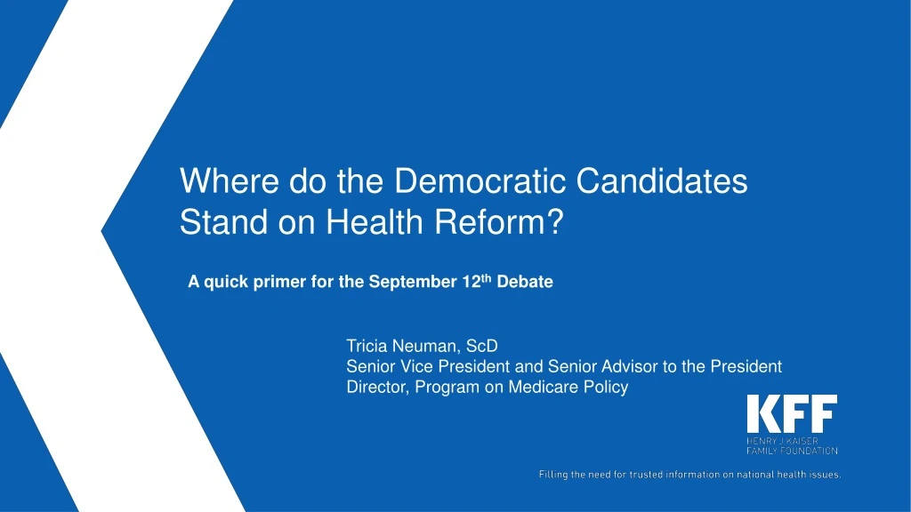 where do the democratic candidates stand on health reform