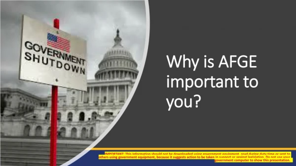 Why is AFGE important to you?