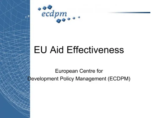 EU Aid Effectiveness