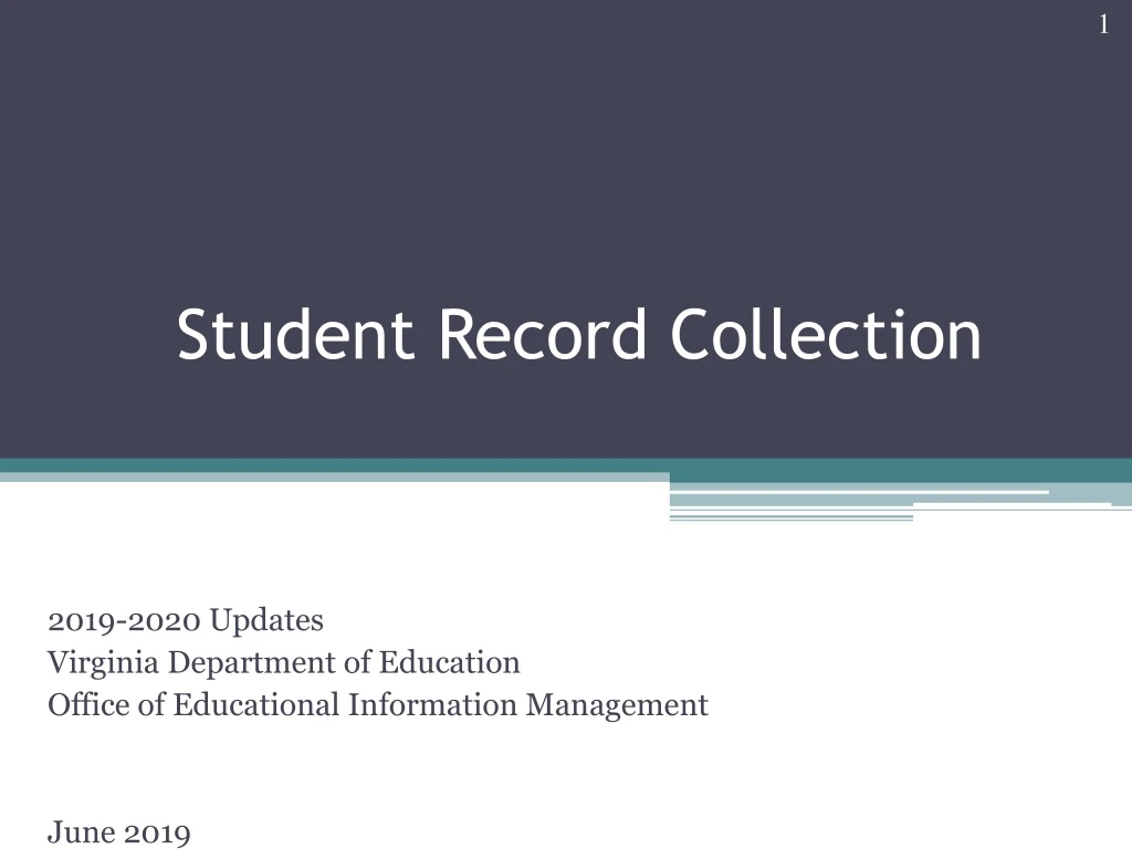 student record collection