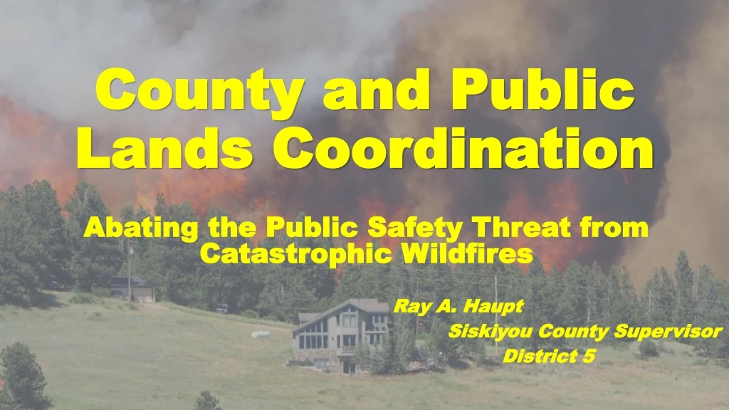county and public lands coordination