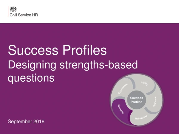 Success Profiles Designing strengths-based questions