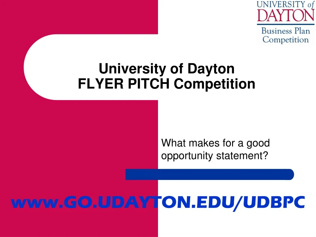 university of dayton flyer pitch competition