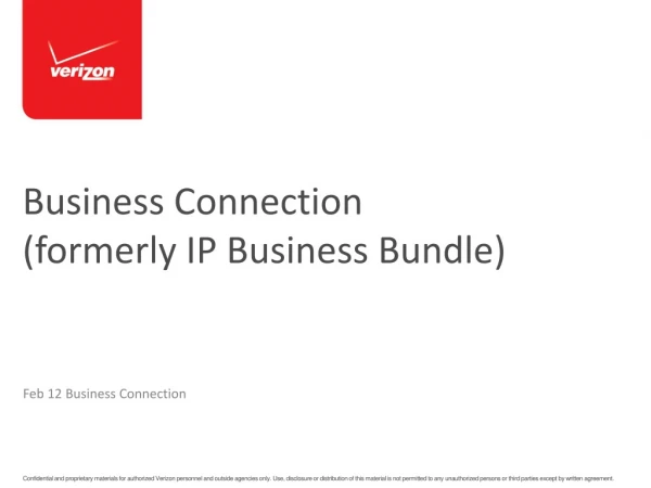 Business Connection (formerly IP Business Bundle)