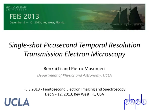 Single-shot Picosecond Temporal Resolution Transmission Electron Microscopy
