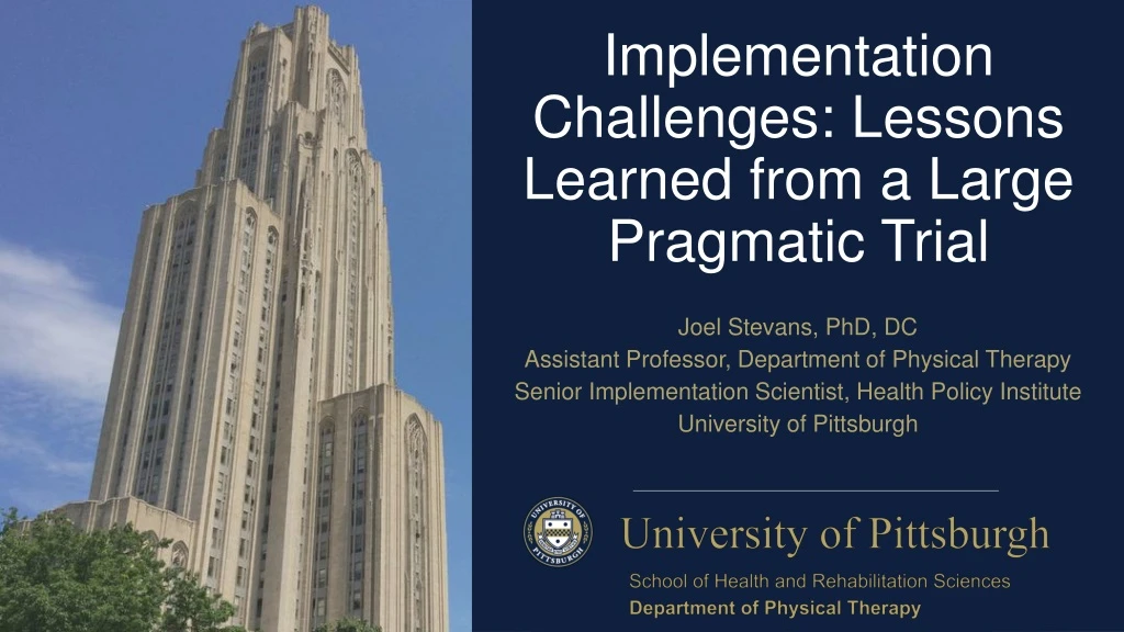 implementation challenges lessons learned from a large pragmatic trial