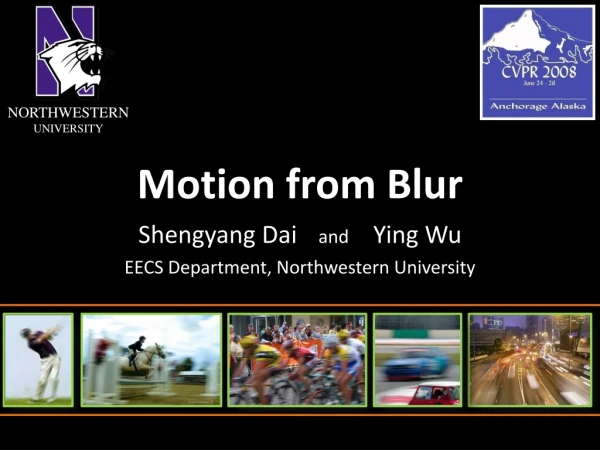 Motion from Blur