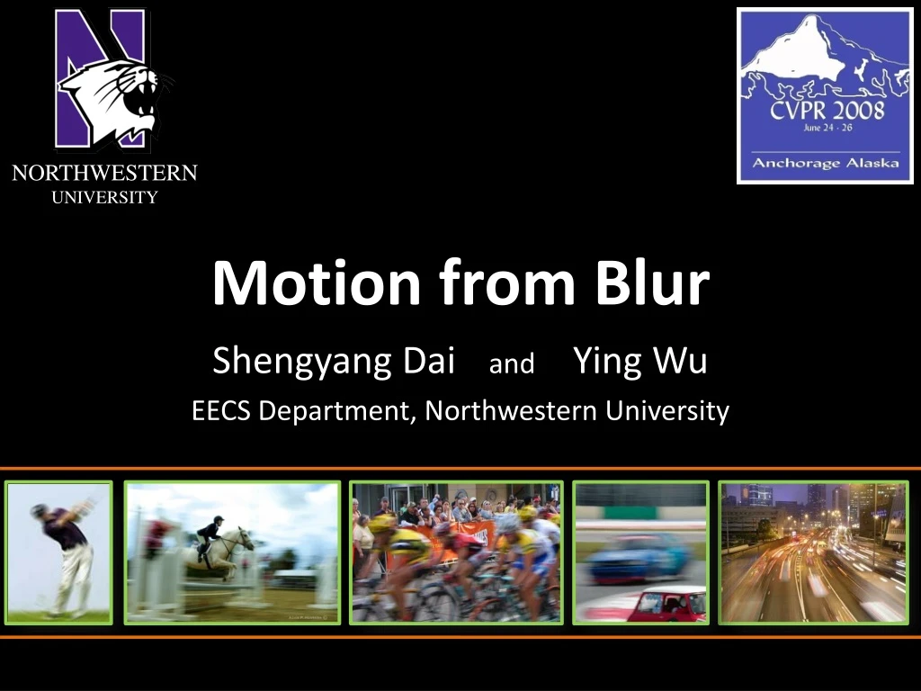 motion from blur