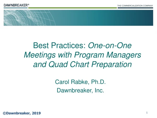 Carol Rabke, Ph.D. Dawnbreaker, Inc.