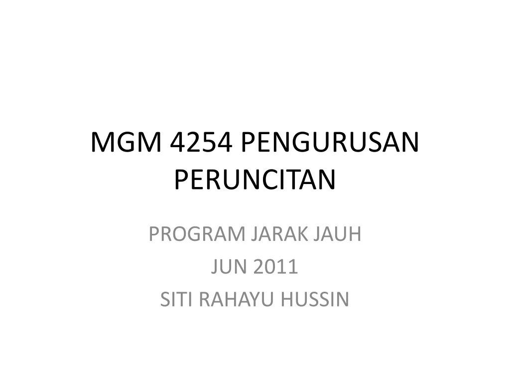 mgm 4254 pengurusan peruncitan