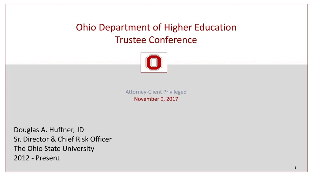 ohio department of higher education trustee conference