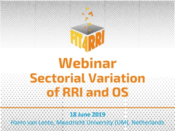 Webinar Sectorial Variation of RRI and OS