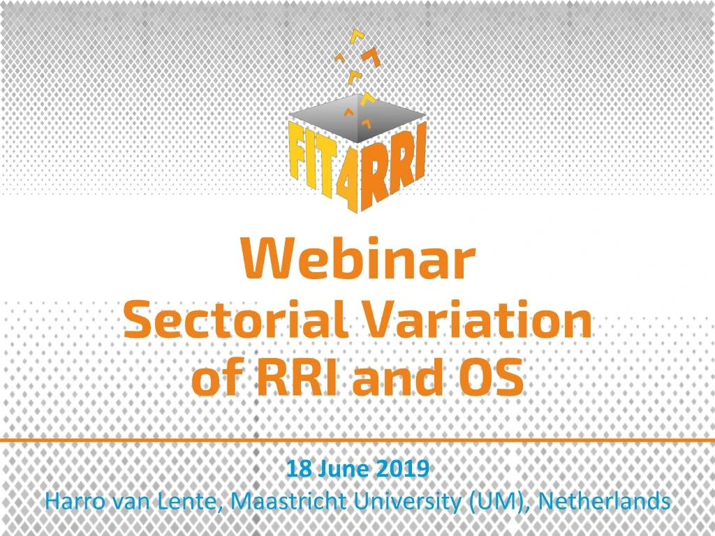 webinar sectorial variation of rri and os