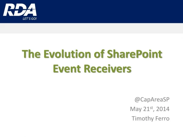 The Evolution of SharePoint Event Receivers