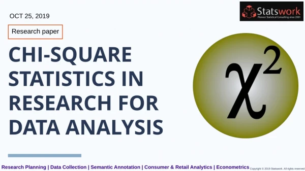 Chi-square statistics in research for data analysis