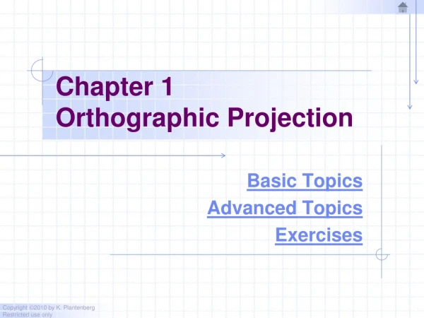 Chapter 1 Orthographic Projection