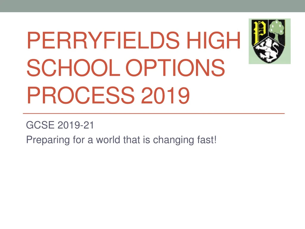perryfields high school options process 2019