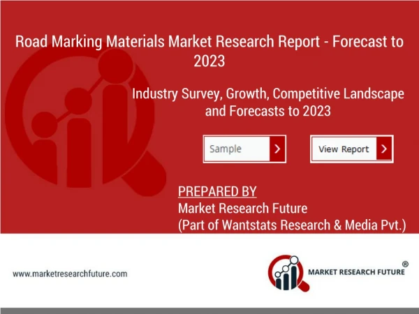 road marking materials market research report