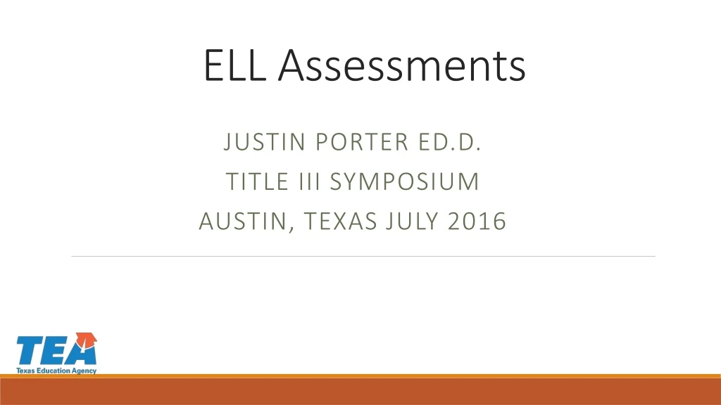 ell assessments