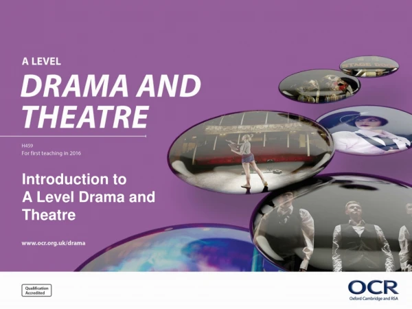 Introduction to A Level Drama and Theatre