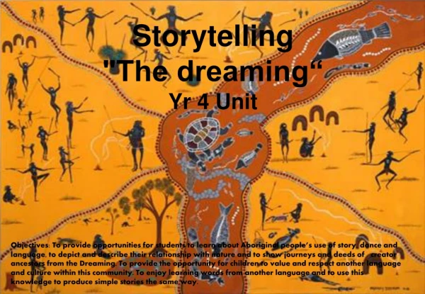 Storytelling &quot;The dreaming“ Yr 4 Unit