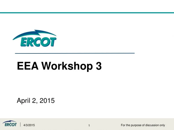 EEA Workshop 3 April 2, 2015