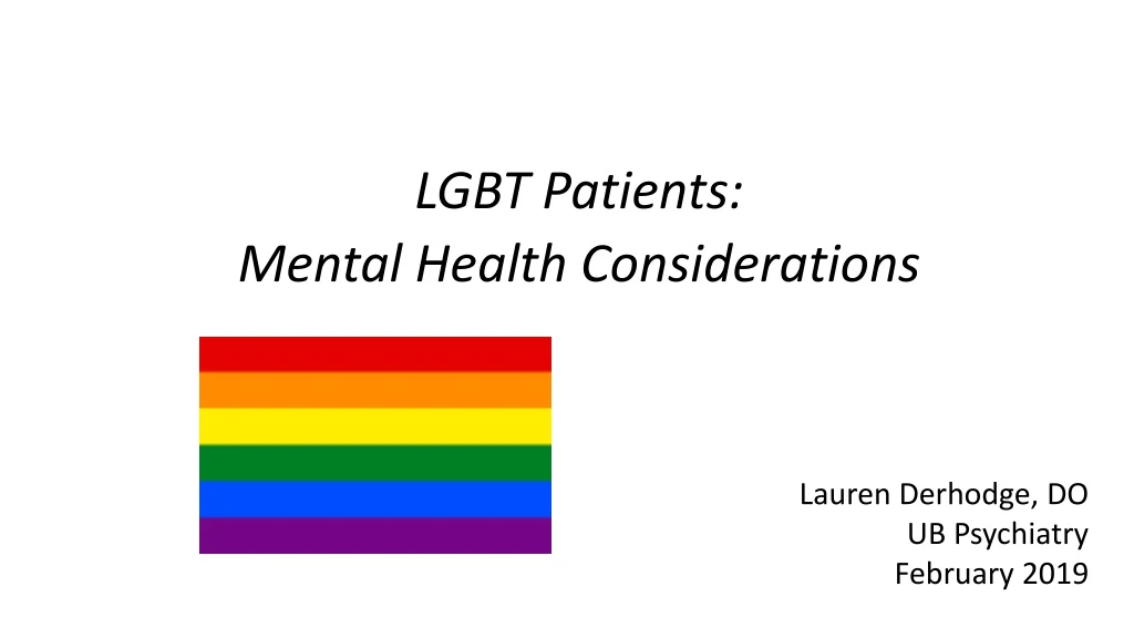 lgbt patients mental health considerations