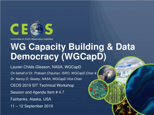WG Capacity Building &amp; Data Democracy (WGCapD)