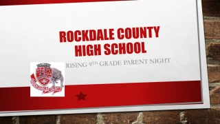 ROCKDALE COUNTY HIGH SCHOOL - slide 1