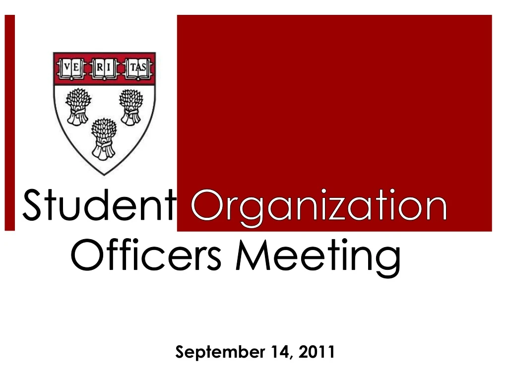 student organization officers meeting