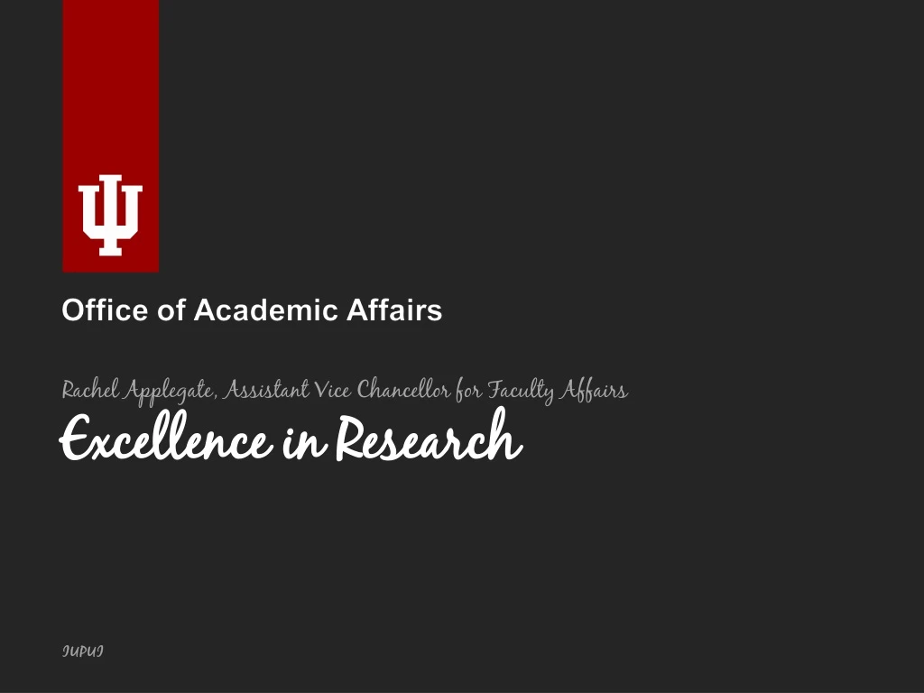 excellence in research