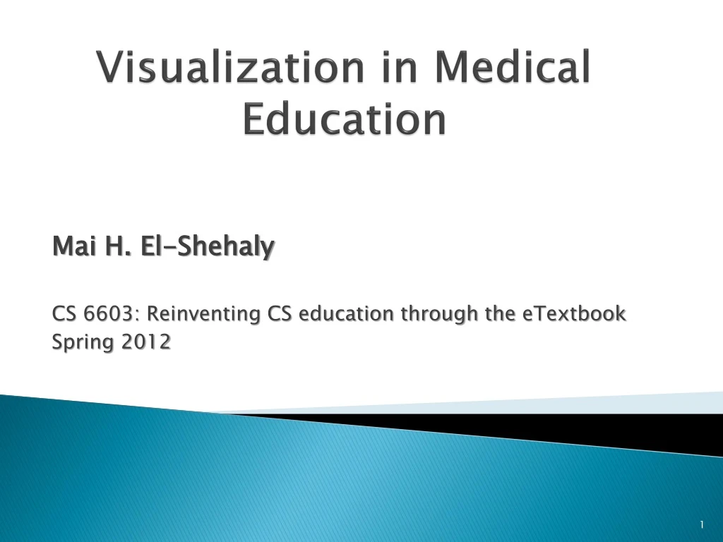 visualization in medical education