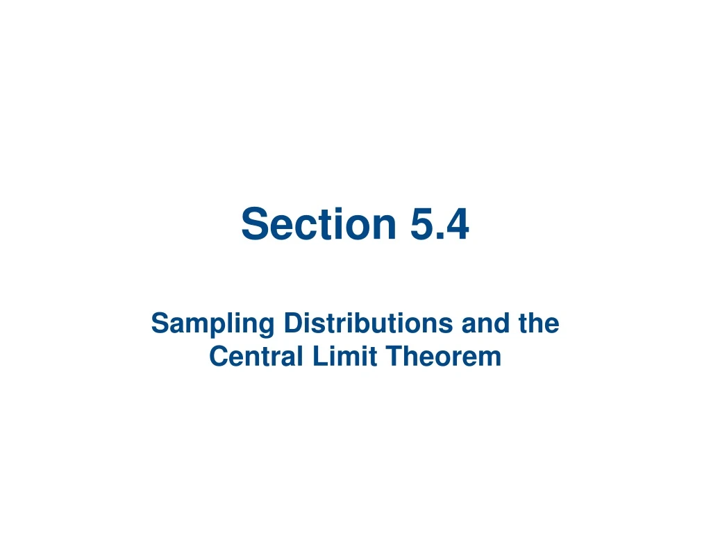 section 5 4