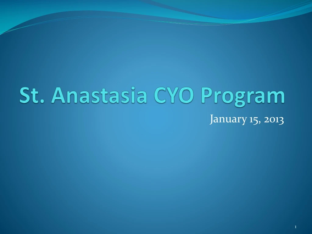 st anastasia cyo program