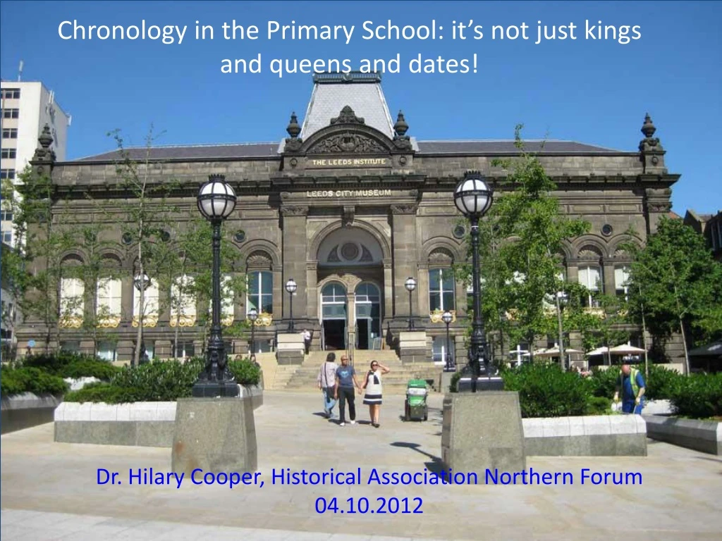 chronology in the primary school it s not just