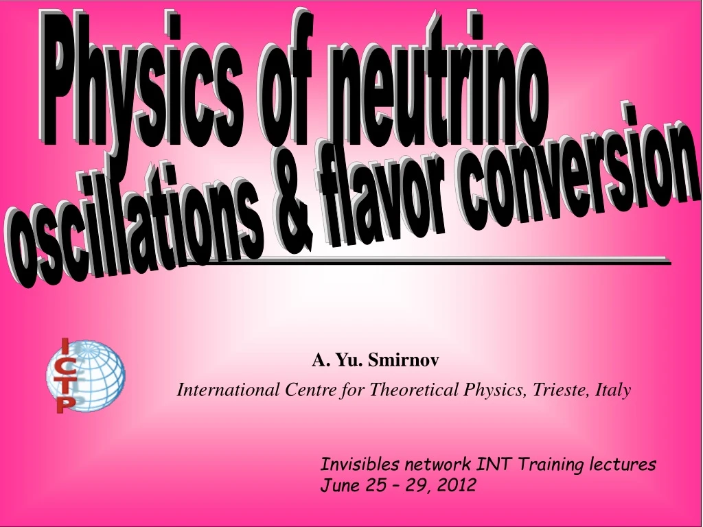 physics of neutrino