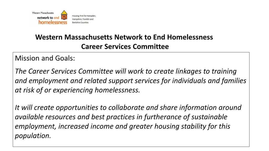 western massachusetts network to end homelessness