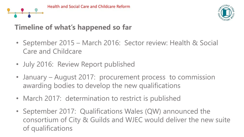 health and social care and childcare reform