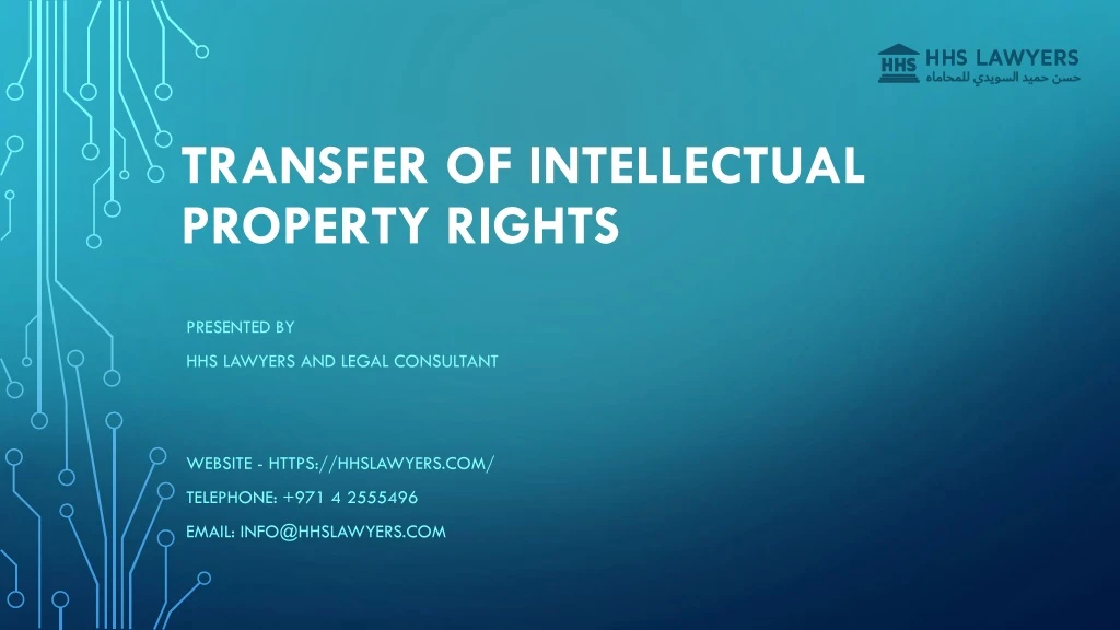 transfer of intellectual property rights