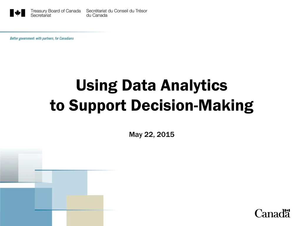 using data analytics to support decision making