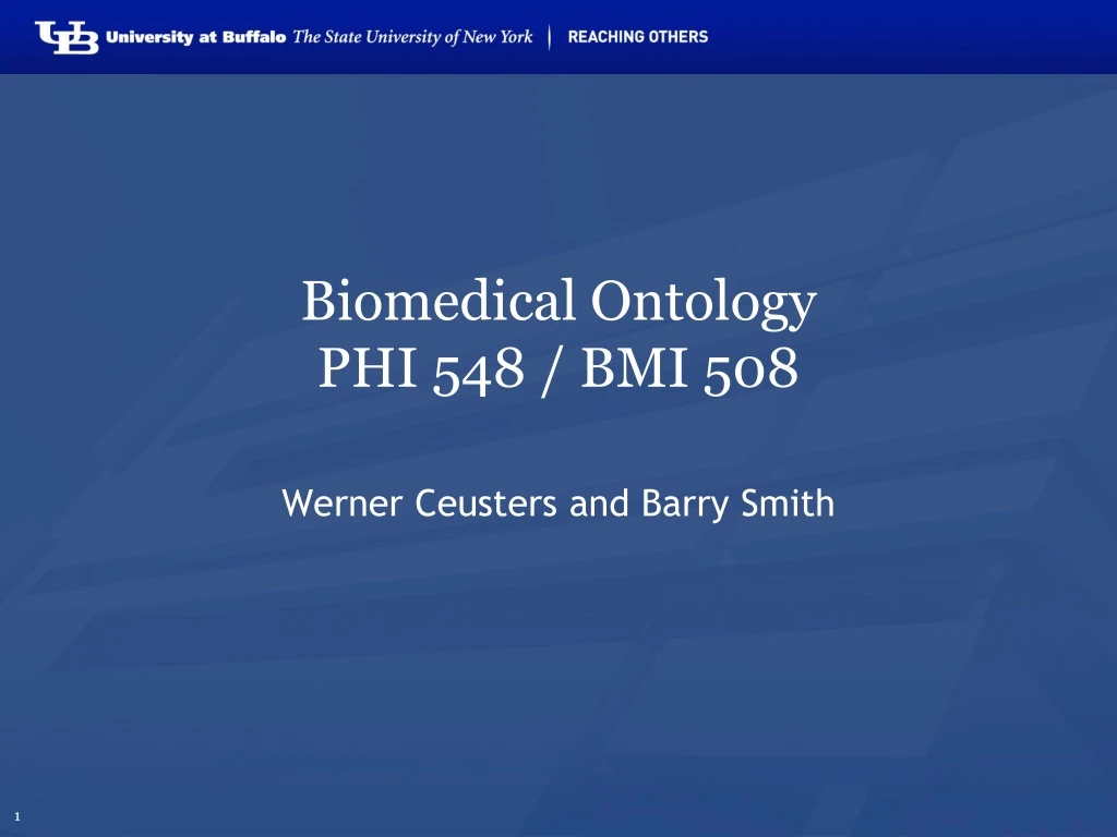 biomedical ontology phi 548 bmi 508
