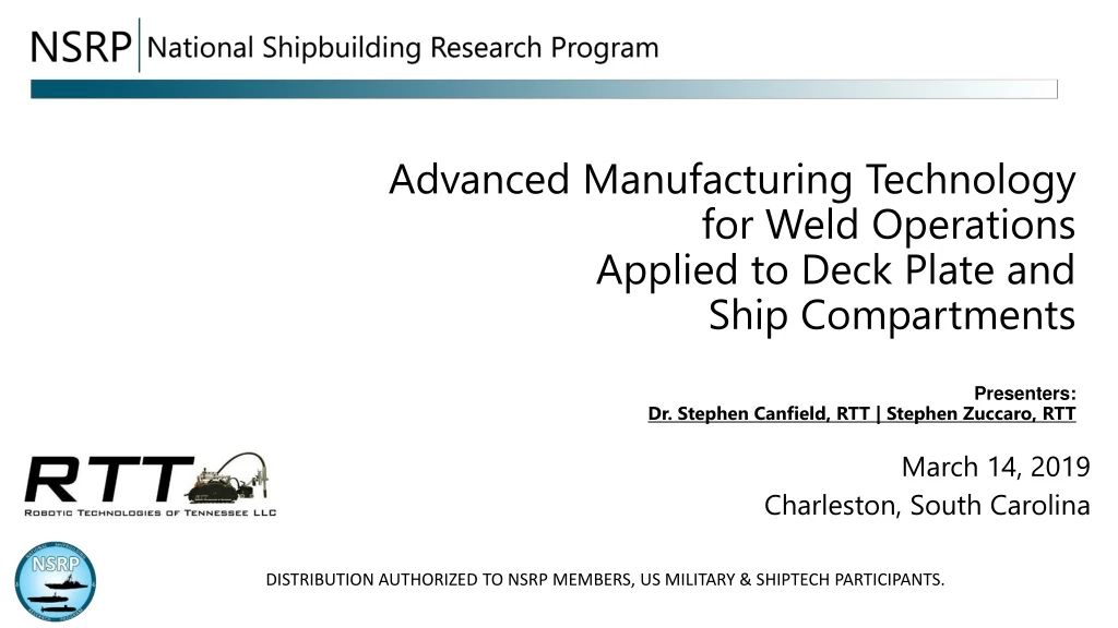advanced manufacturing technology for weld