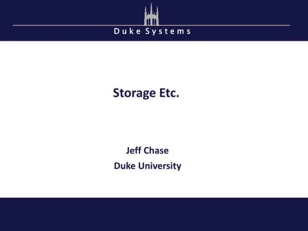 Storage Etc.