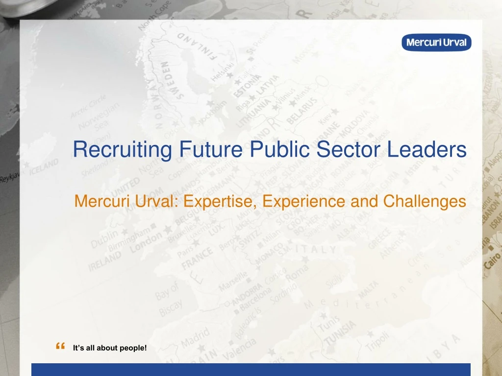 recruiting future public sector leaders